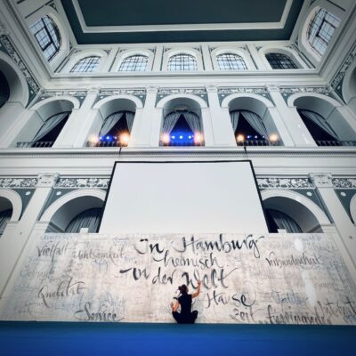 Kalligraphie in der Handelskammer Hamburg
