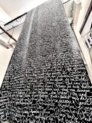 Kalligraphie auf Leder